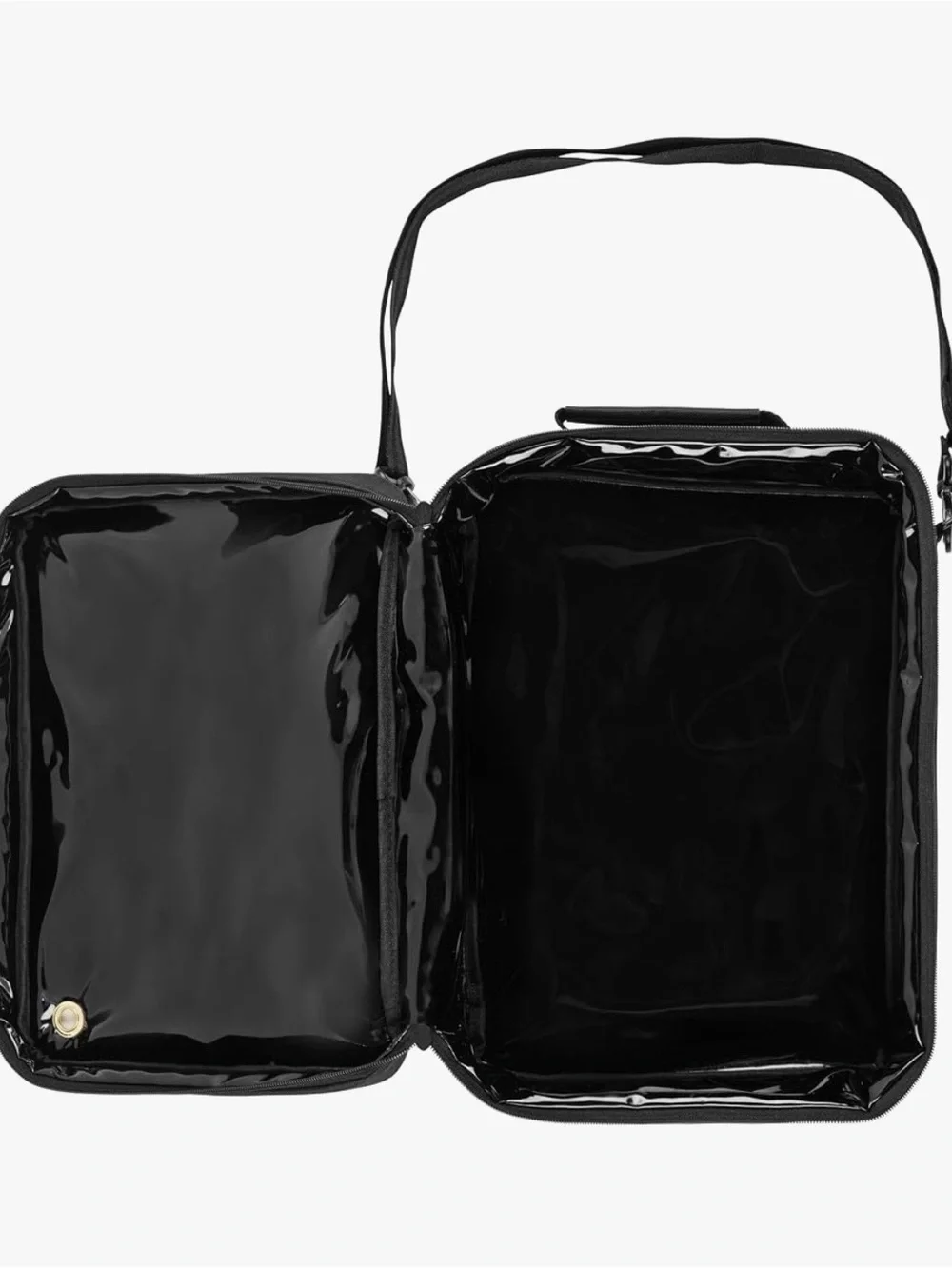 Puma Prowl Black Shoulder Shoe Bag with Gold Logo with Ventilation.